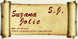 Suzana Jolić vizit kartica